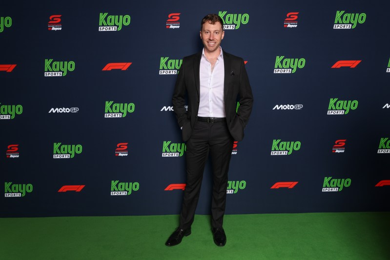James Baldwin at the Kayo Sports 2026 motorsport launch